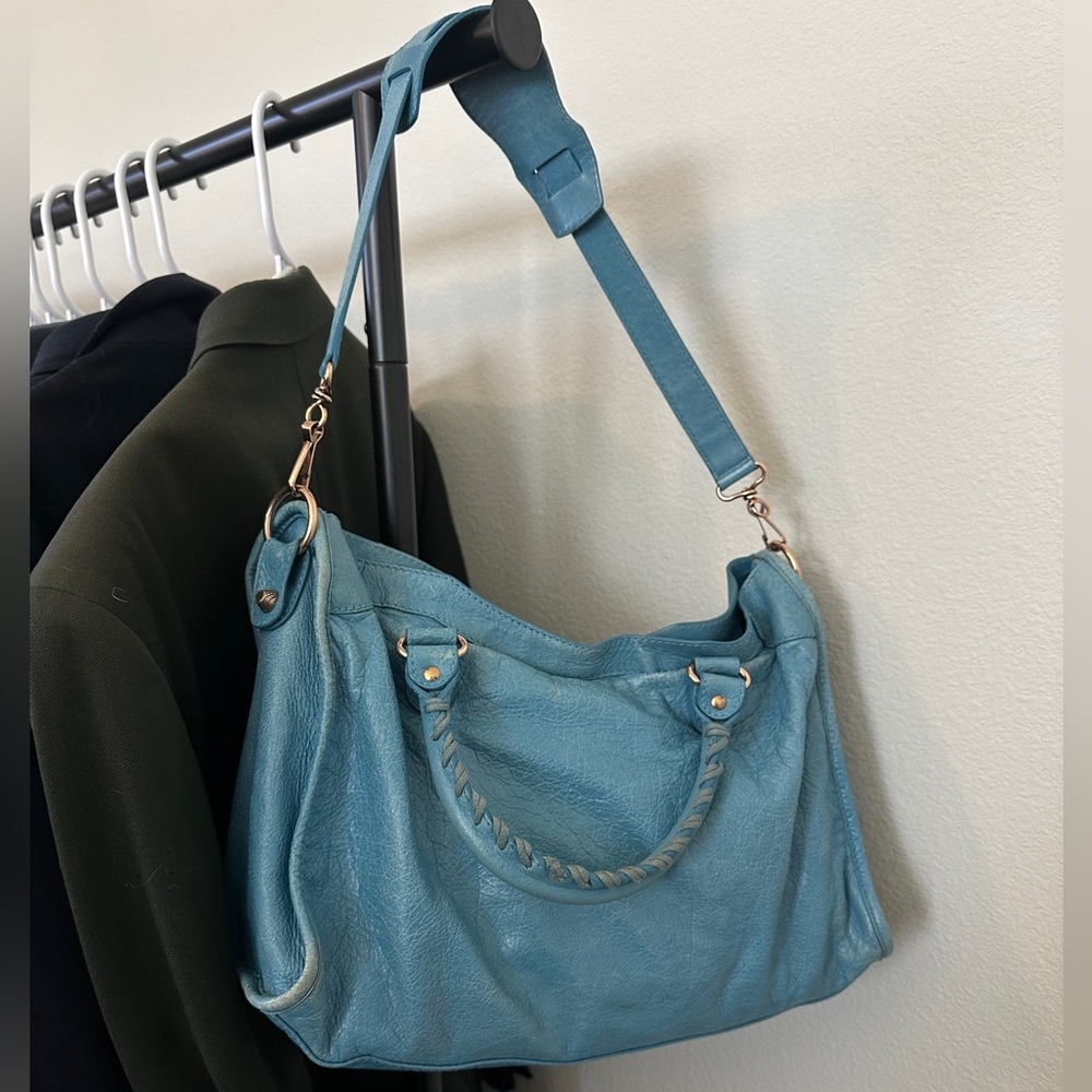 RARE Turquoise Balenciaga City Bag - Picture 4 of 12